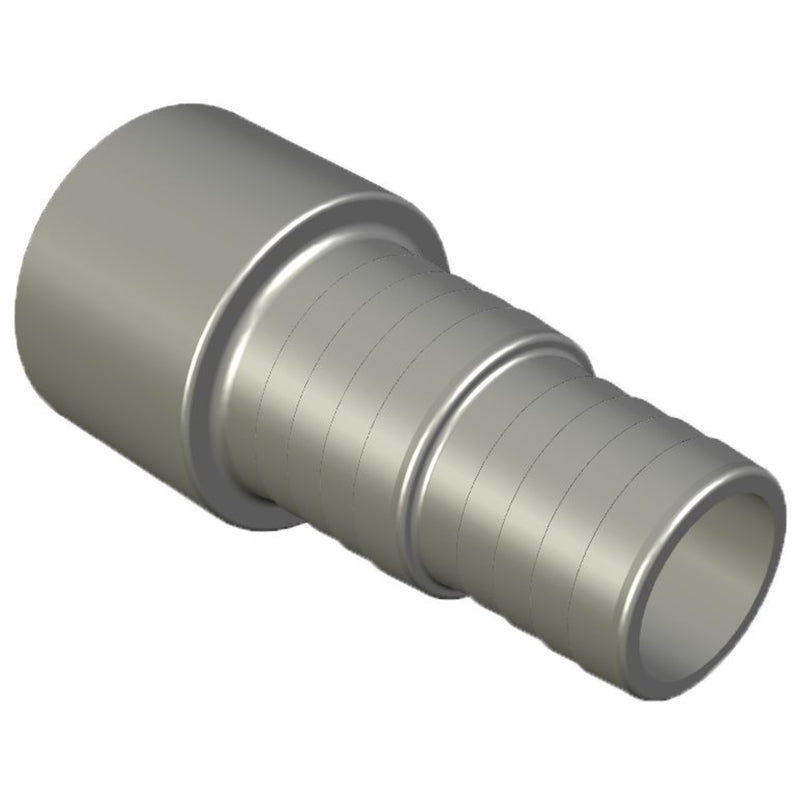 PVC Slangtule Ø50mm - 38/32mm grijs, Filterpomp bij Vijvercentrum