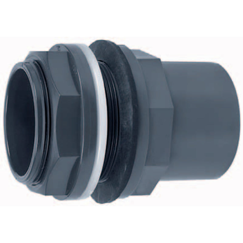 PVC tankdoorvoer 40/50 x 40mm 1¾", PVC Hulpstuk bij Vijvercentrum