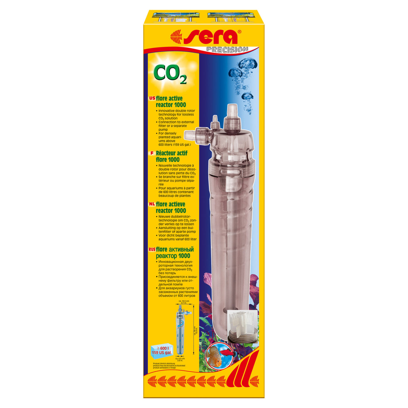 flore actieve CO2-reactor 1000
