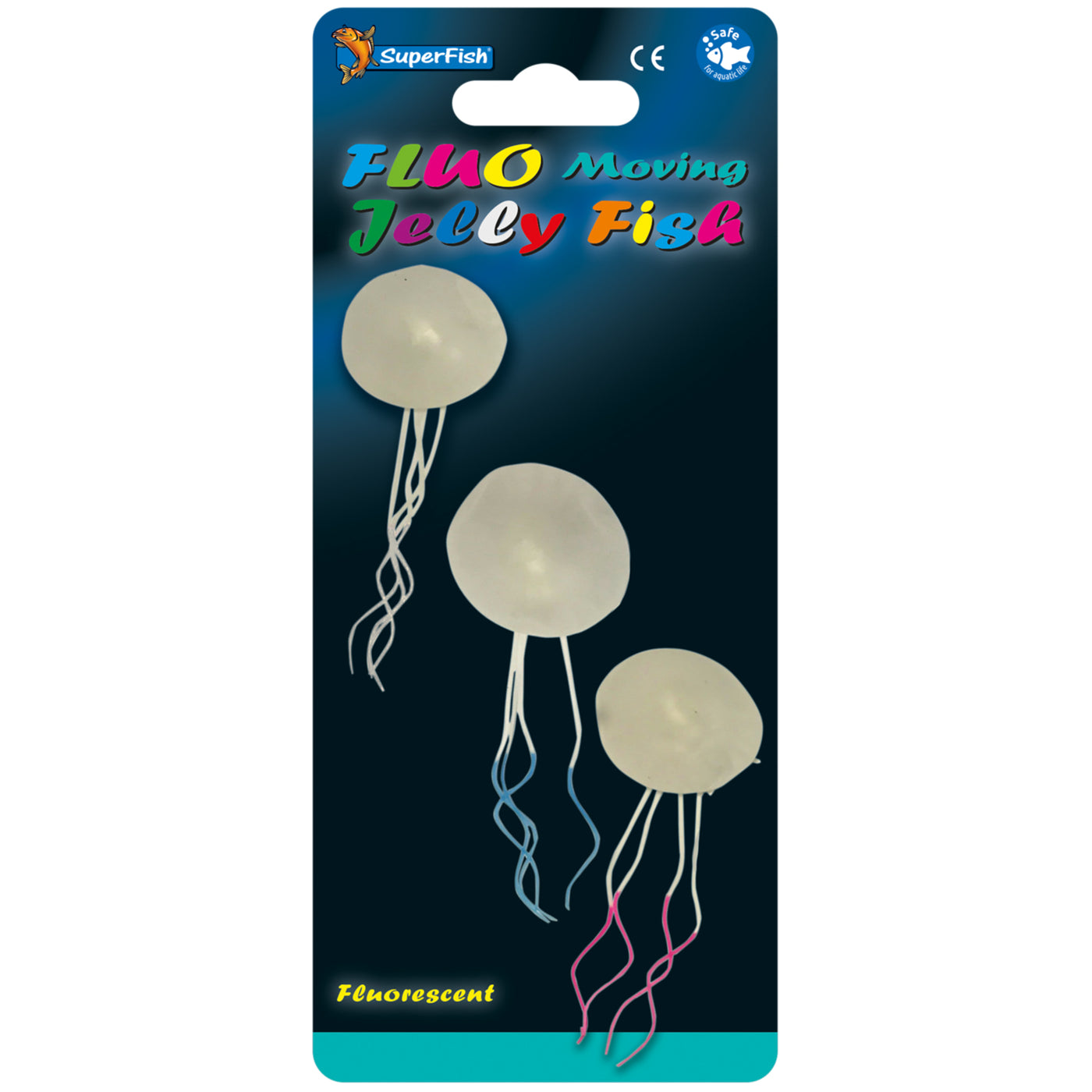 Fluo Moving Jelly Fish X3