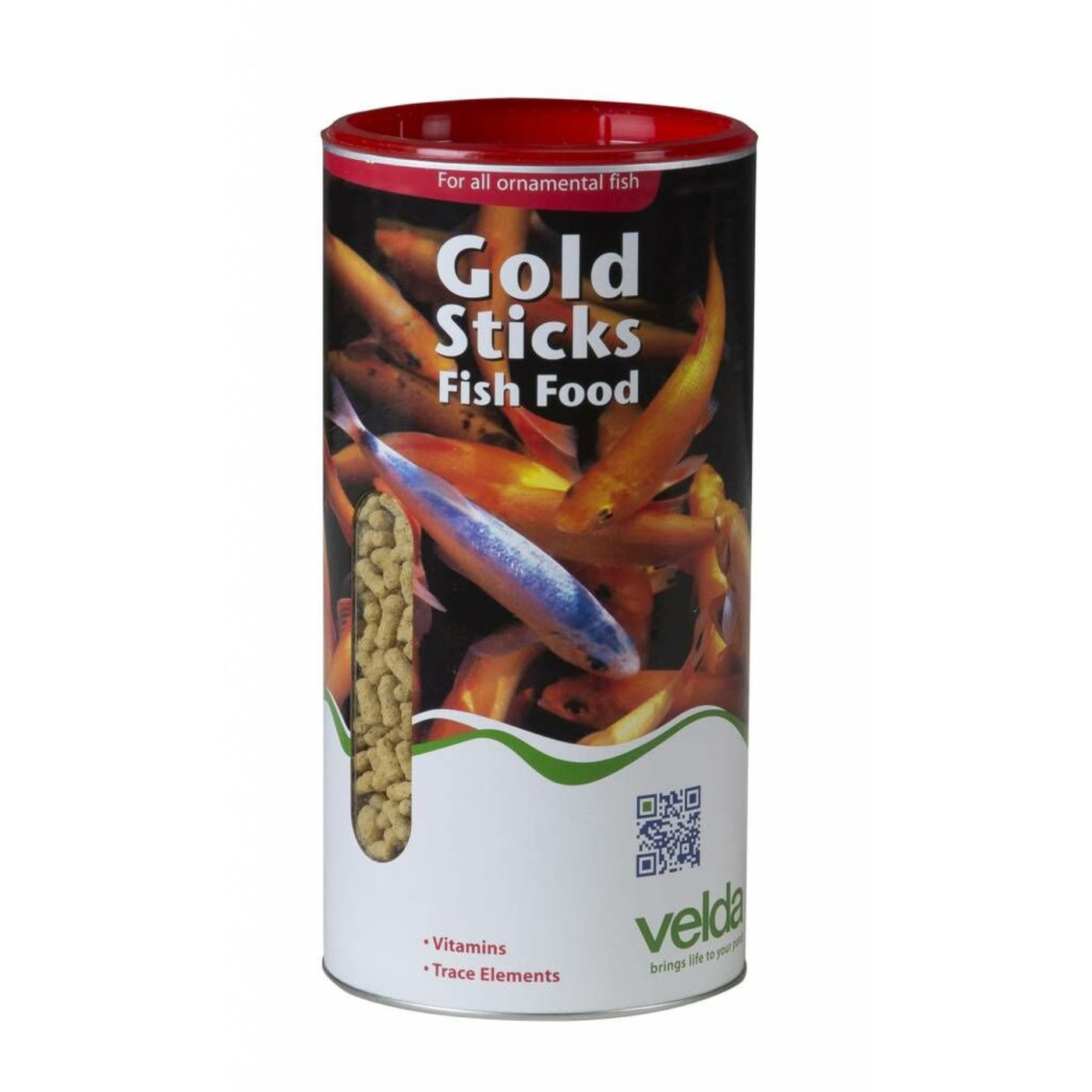 Velda Gold Sticks Fish Food 2.500 ml in cilindrische verpakking