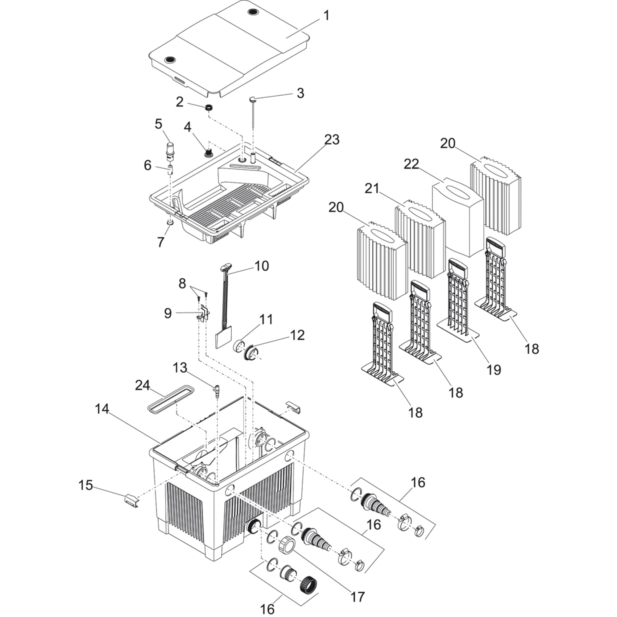 Kleine onderd. BioSmart Set 18/24/36000