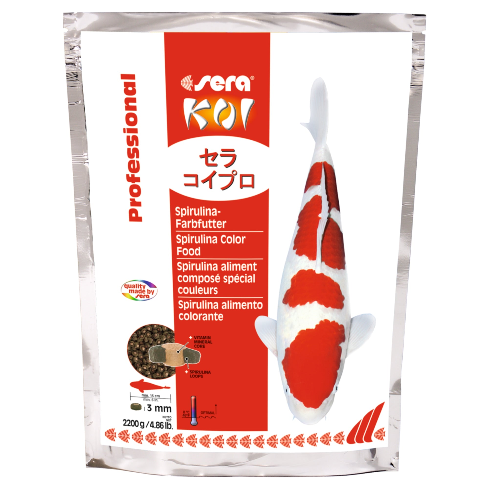 Koi Professional Spirulina-kleurvoeder 2.200 g