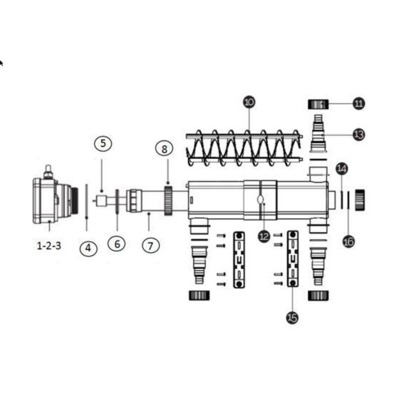 Kwartsglas set voor GUV-236 UV-C eenheid - 36 Watt, UV-C bij Vijvercentrum