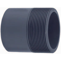 PVC puntstuk (uit buis vervaardigd) 50 x 1½" buitendraad PN16, miniatuur 1