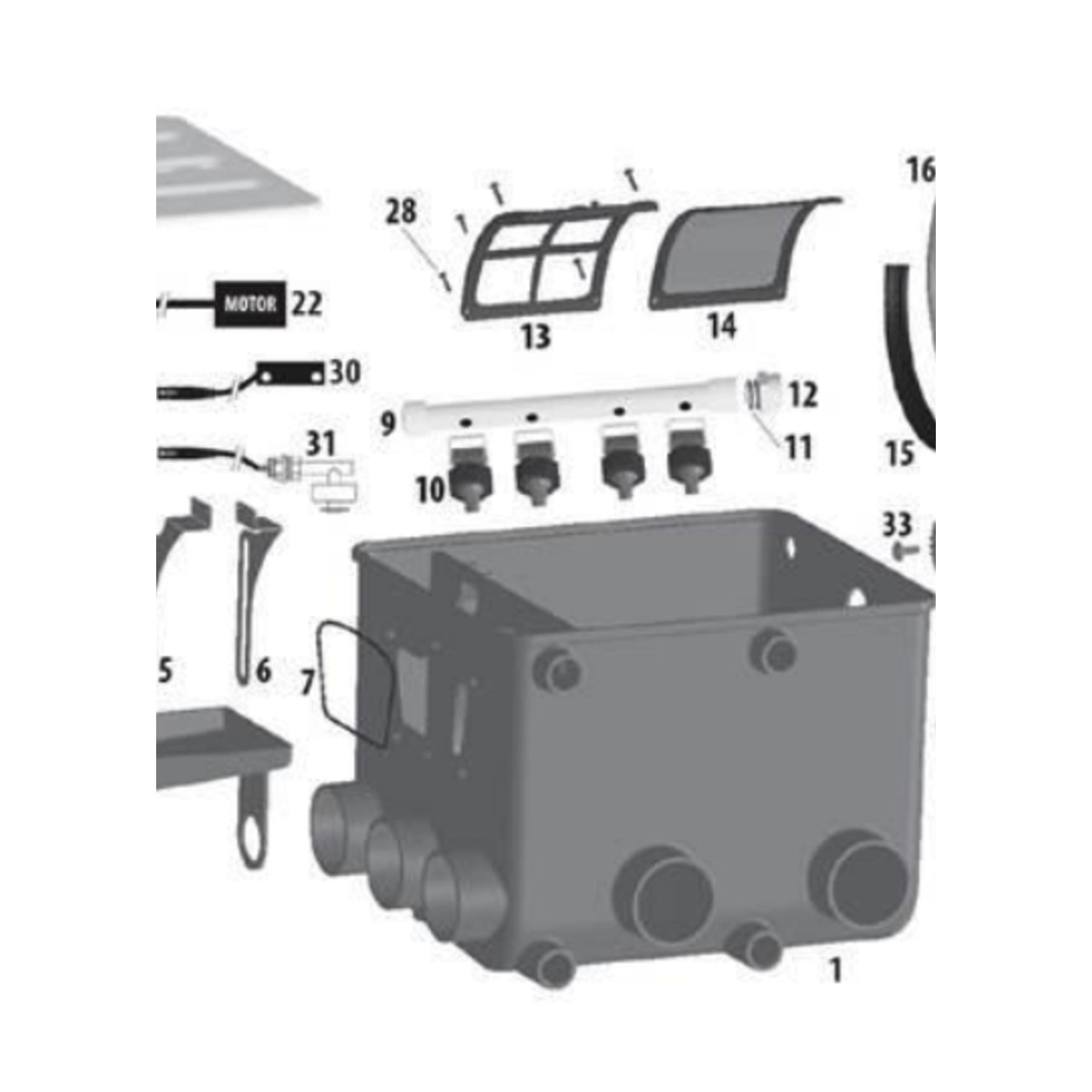 Oase Motor met stekker onderdeel 22 - productfoto