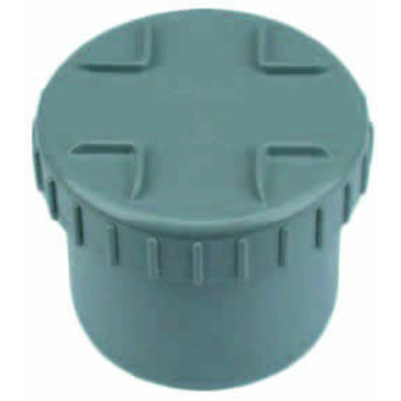 Wavin PVC eindstuk met schroefdeksel 50/40 mm grijs