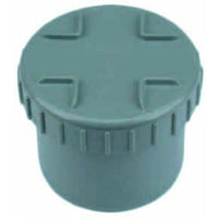 Wavin PVC eindstuk met schroefdeksel 50/40 mm grijs, miniatuur 1