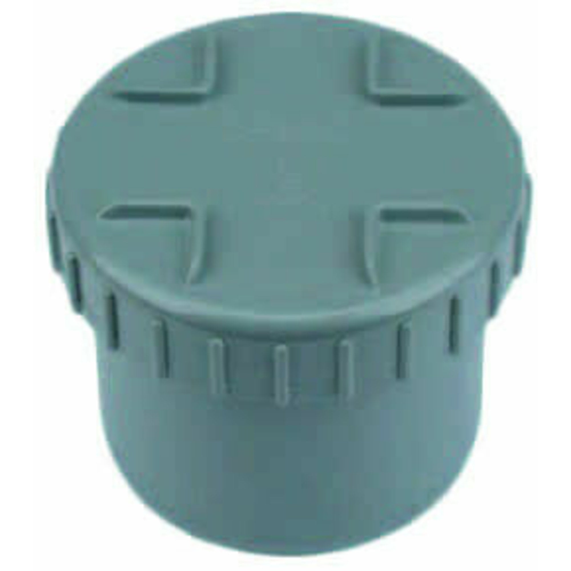 Wavin PVC eindstuk met schroefdeksel 50/40 mm grijs