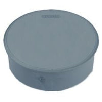 Wavin PVC kap voor spie-eind 160 mm grijs, miniatuur 1