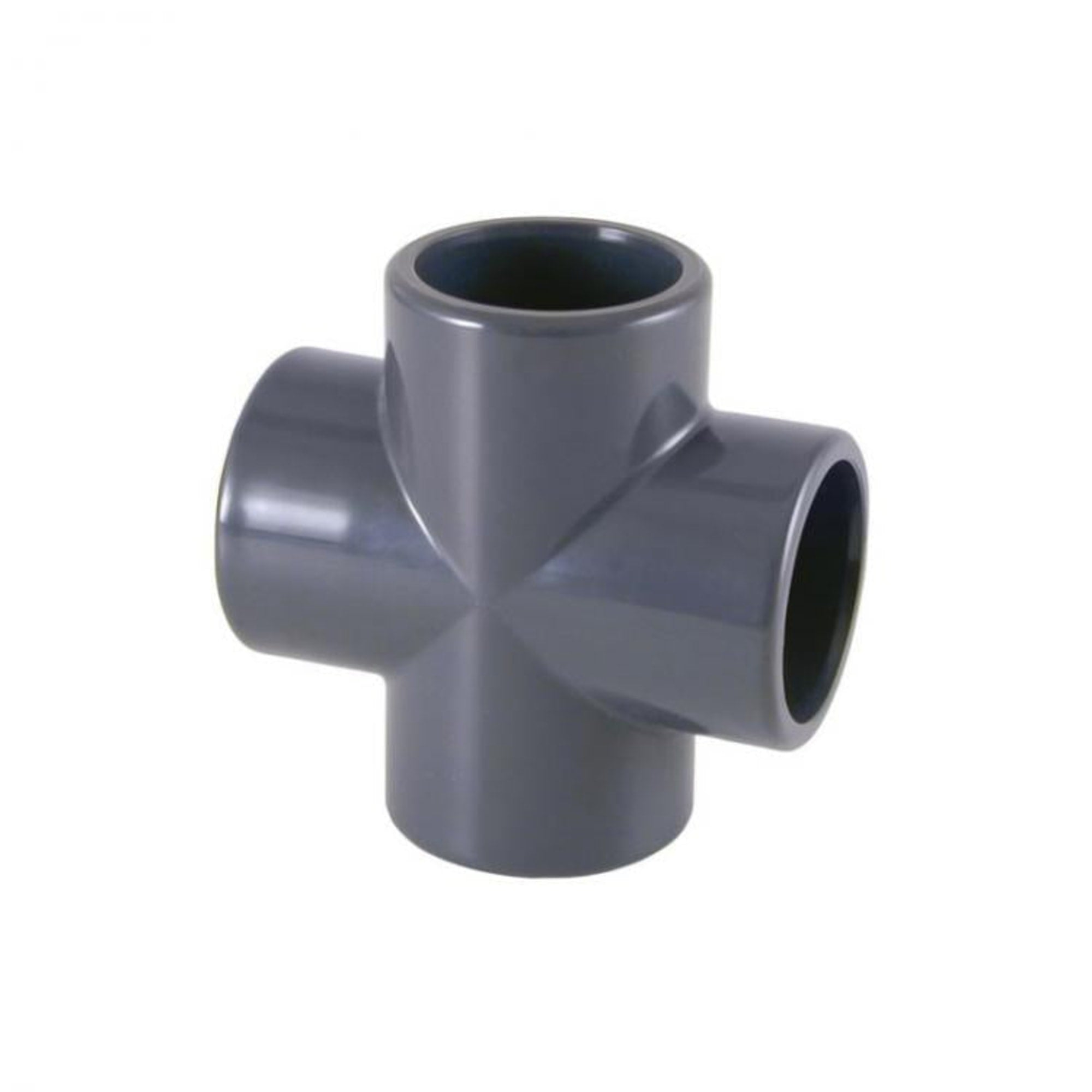 Cepex PVC-U kruisstuk 32 mm PN16 met vier lijmmoffen