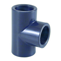AquaForte PVC T-stuk 90 graden 3/4 inch binnendraad PN10, miniatuur 1