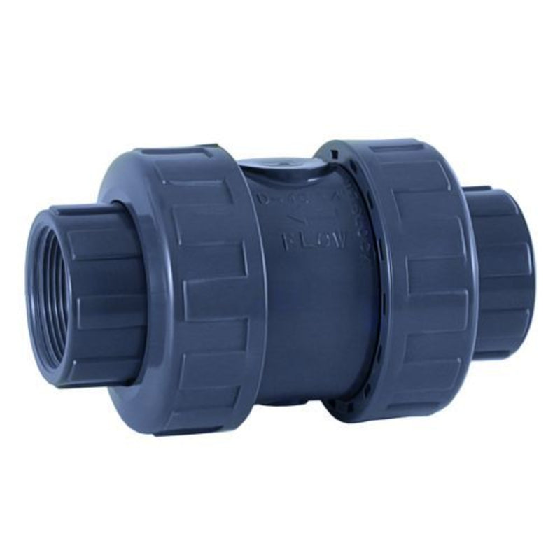 PVC terugslagklep + veer ?" binnendraad PN16, PVC Hulpstuk bij Vijvercentrum