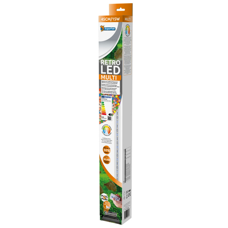 Retro Led Multi T8&Jt5 45cm/15w, Aquarium Verlichting bij Vijvercentrum
