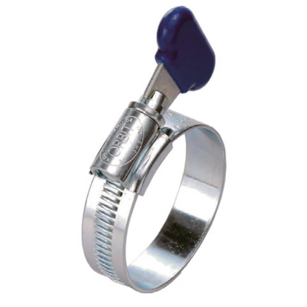 RVS slangklem met vleugelmoer 22 - 29 mm