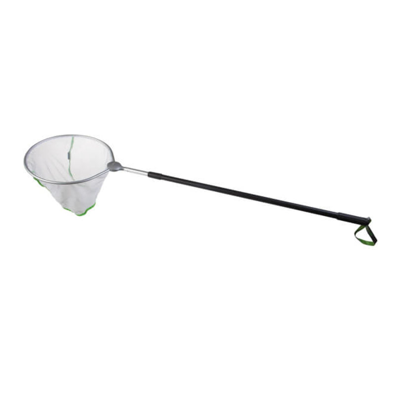 schepnet Daphnia (wit) Ø 35 cm met telescoop steel (max 180 cm), Schepnet bij Vijvercentrum