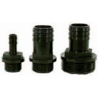 Slangpilaar buitendraad x tule PP zwart 1/4" x 6mm, miniatuur 1