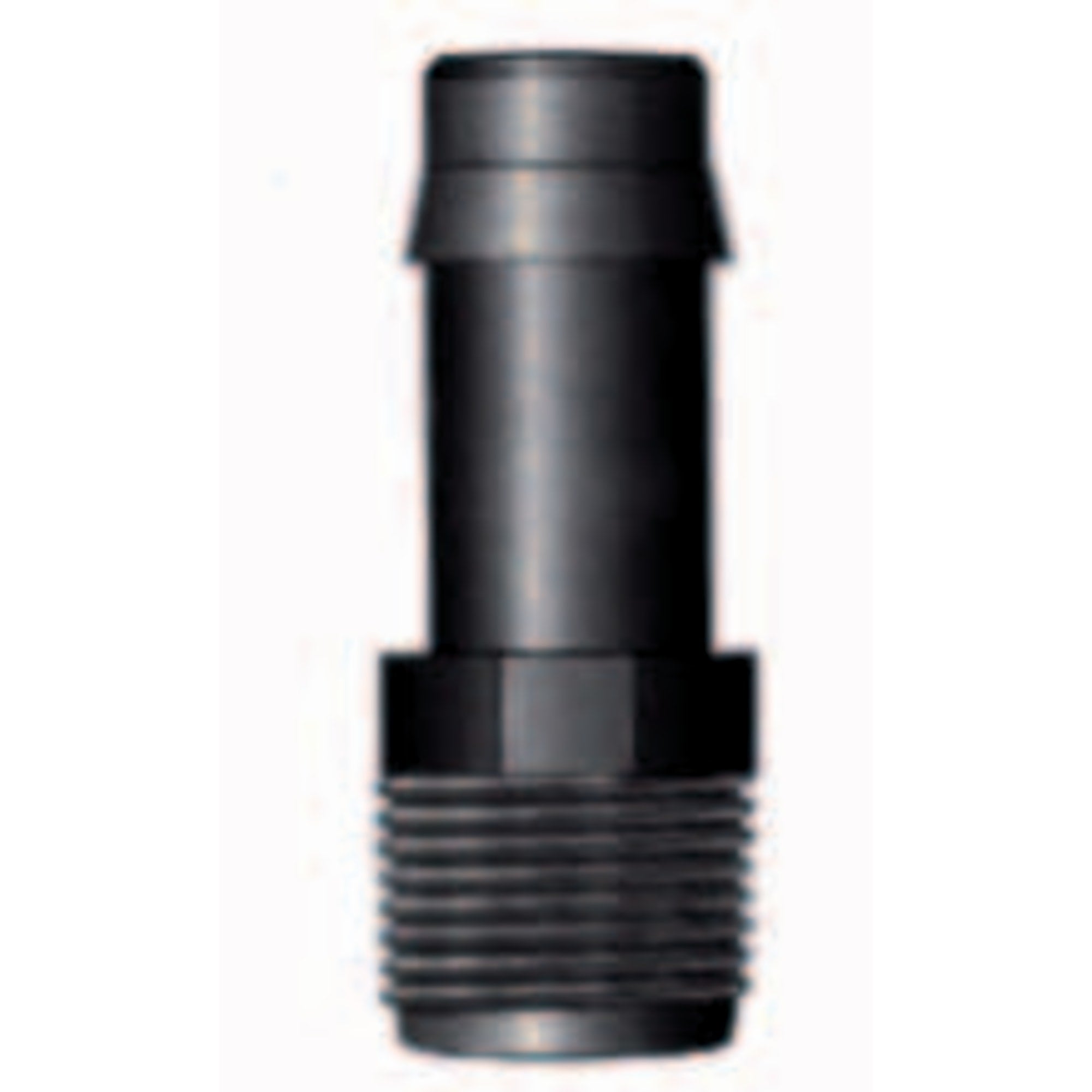 Slangpilaar buitendraad x tule PP zwart ¾" x 25mm