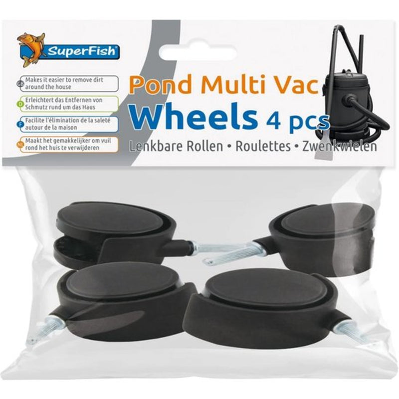Superfish Pond Multi Vac Wielen 4 Pcs - productfoto, Onderhoudsproduct bij Vijvercentrum