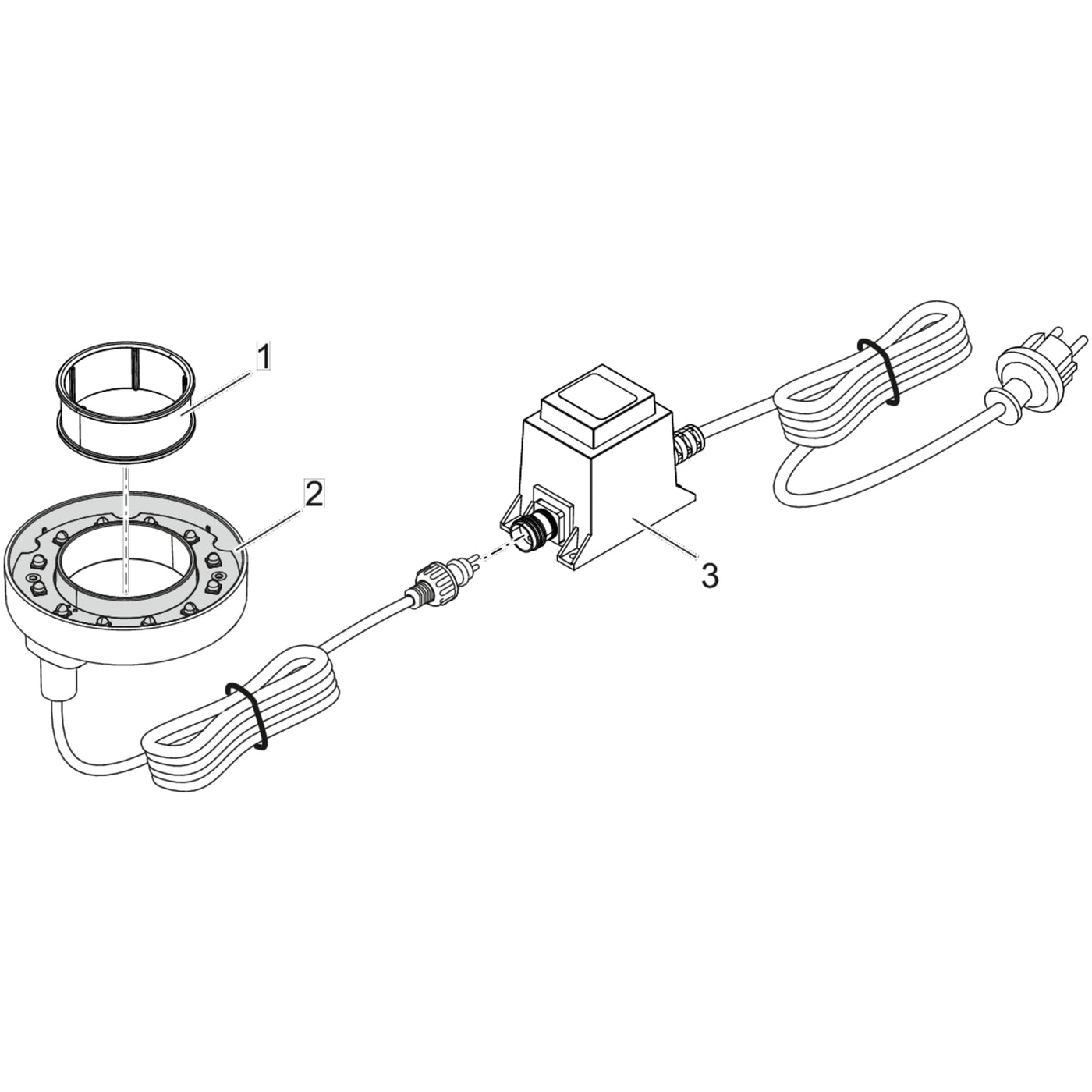 Trafo 6 VA 2 m H05RN-F 2x0,75mm²