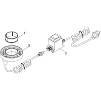 Trafo 6 VA 2 m H05RN-F 2x0,75mm², miniatuur 1