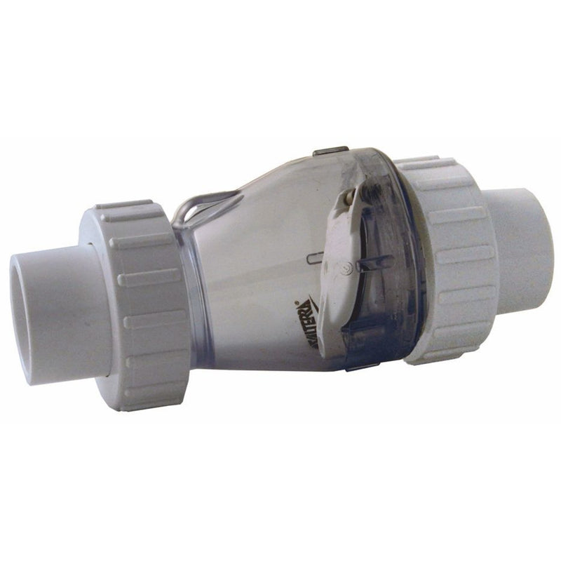 Valterra terugslagklep transparant 63mm, Slangkoppeling bij Vijvercentrum