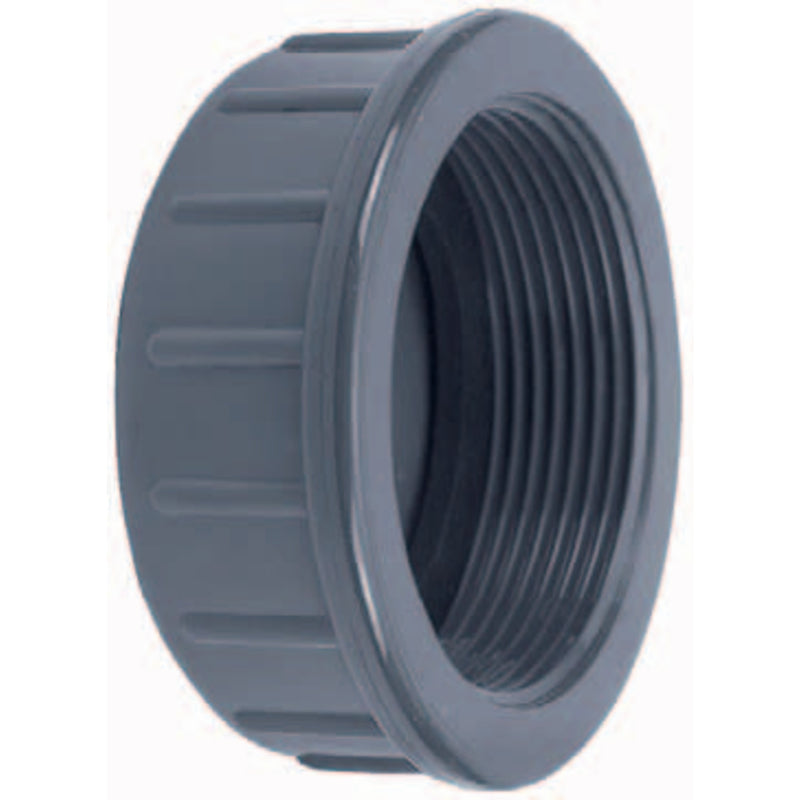 PVC draadkap 2" binnendraad PN10, PVC Hulpstuk bij Vijvercentrum