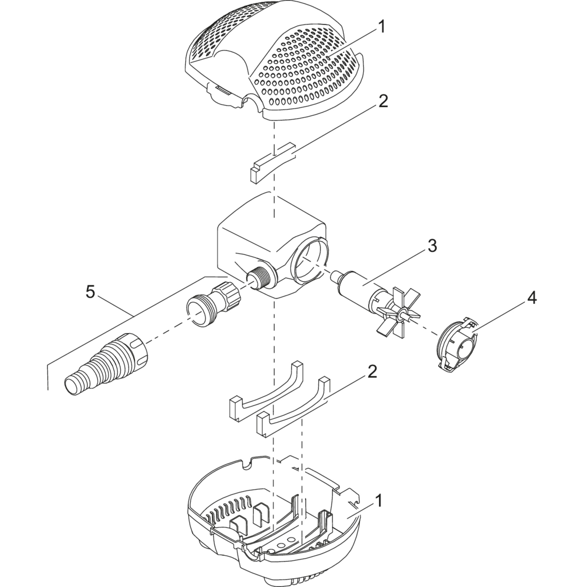 Verv. rotor cpl. ASE 2500 gemagnetiseerd