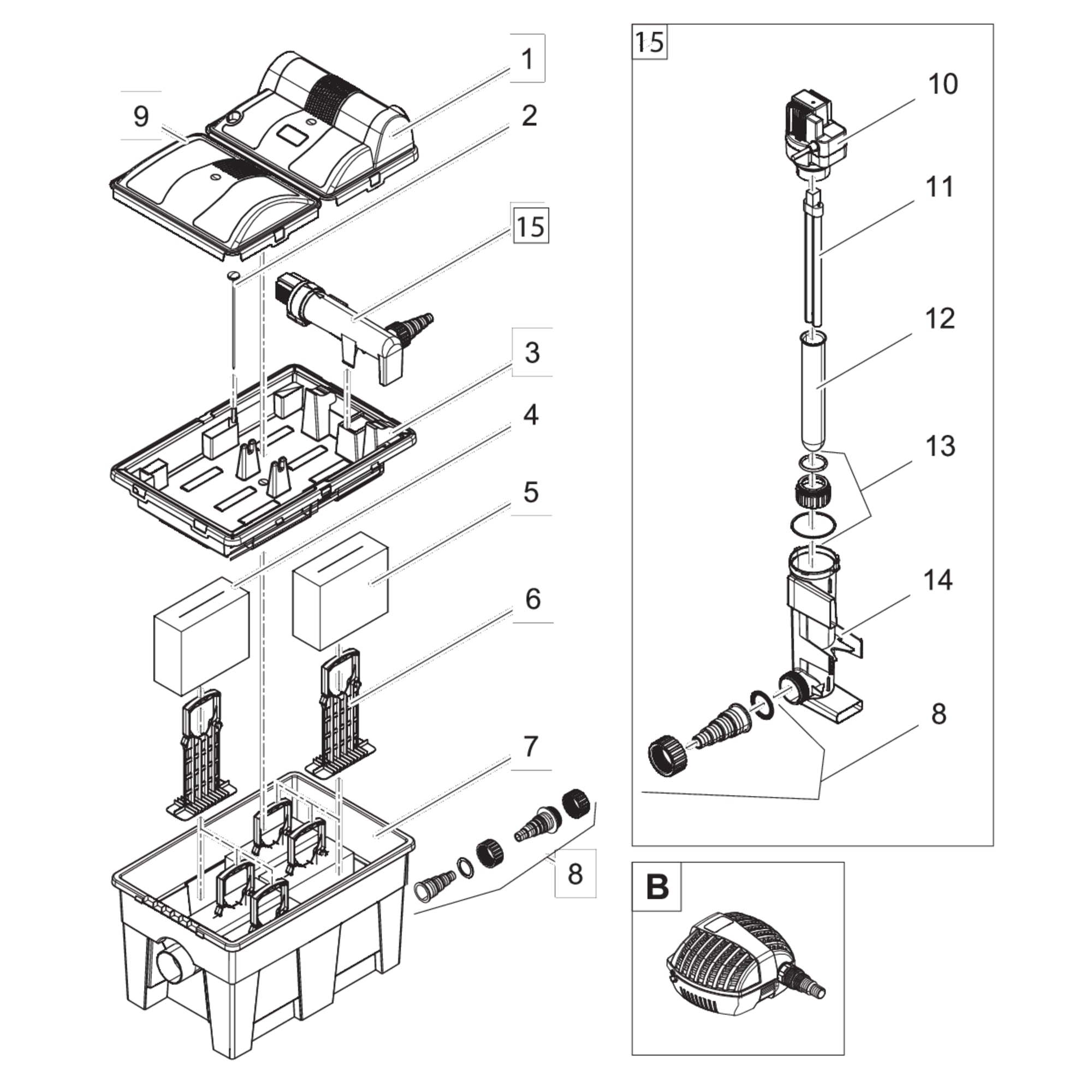 Vervang pomp FP 3500