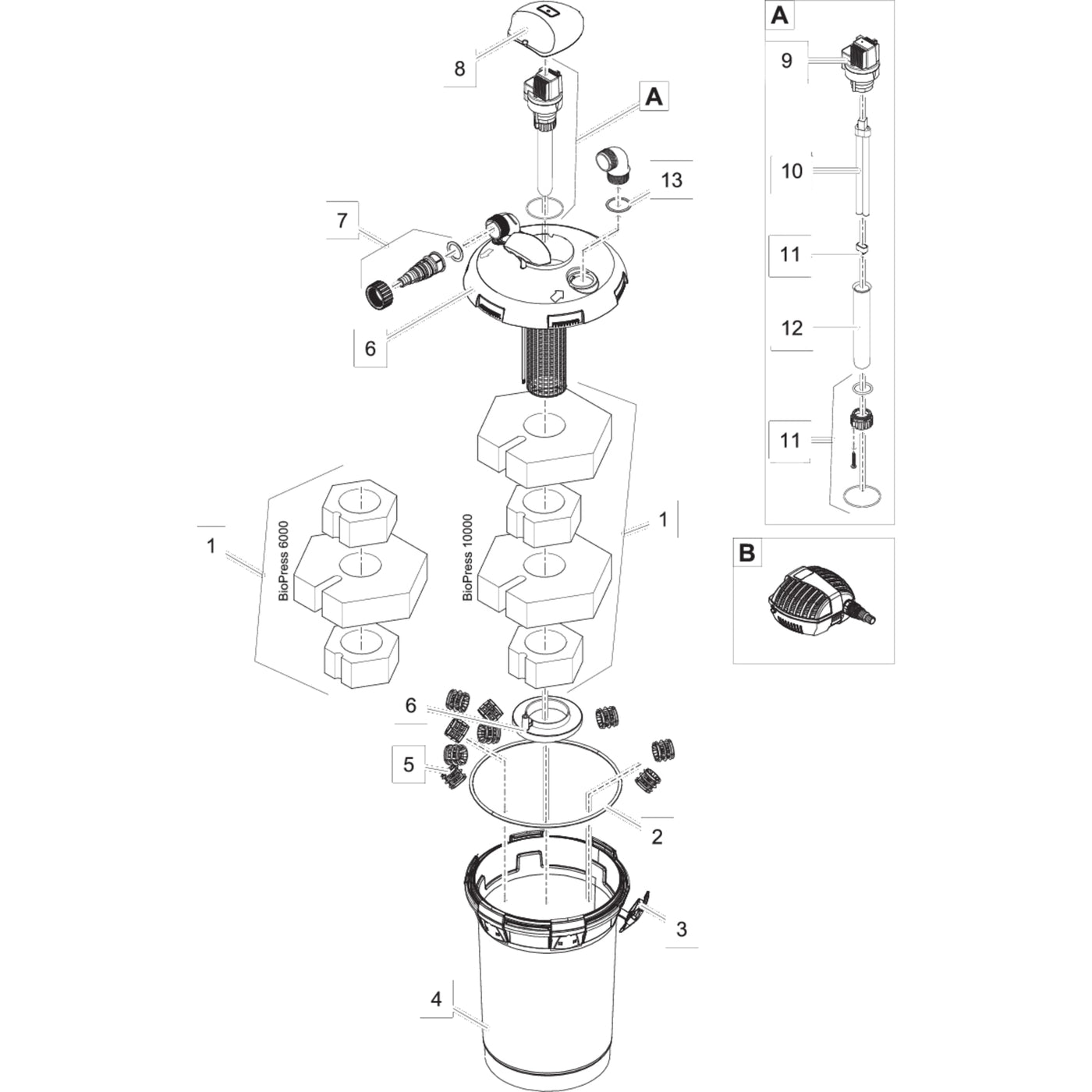 Vervangmousse-set BioPress 6000/10000