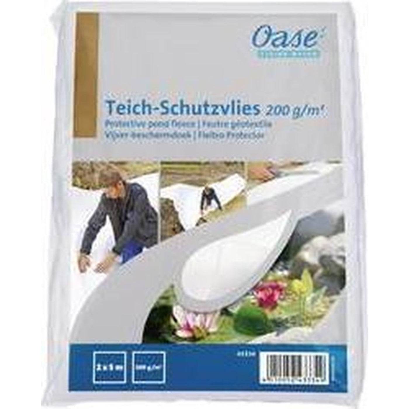 Vijverbeschermdoek 200 g/m² / 2 x 5 m