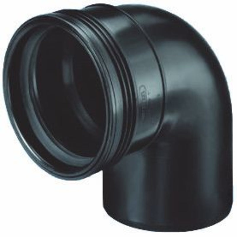 PP bocht 88,5° 50mm manchet/spie, PVC Hulpstuk bij Vijvercentrum