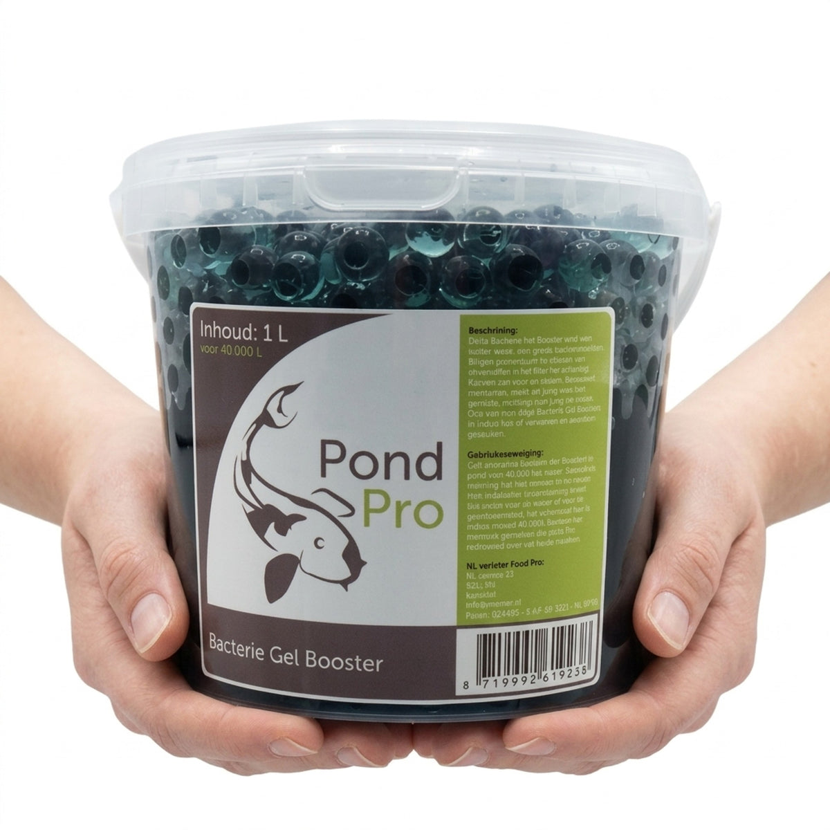 Pond Pro Bacterie Gel Booster 1 liter - Hechtende filterbacterien voor vijverfilters