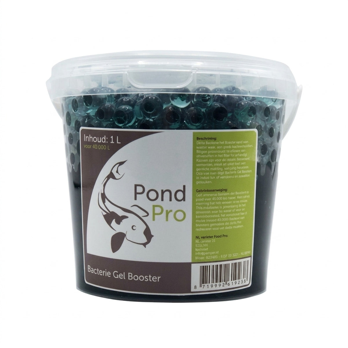 Pond Pro Bacterie Gel Booster 1 liter - Hechtende filterbacterien voor vijverfilters