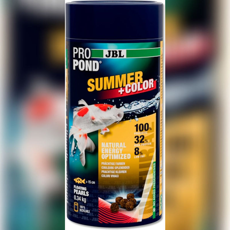 JBL ProPond Summer+Color S 0,34 kg zomervoer koi, Koivoer Kleur bij Vijvercentrum