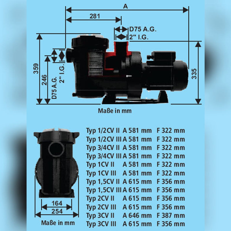 AstralPool Victoria Plus Silent 200M zwembadpomp 1,49 kW 230V foto 2, afbeelding 2 Zwembadpomp