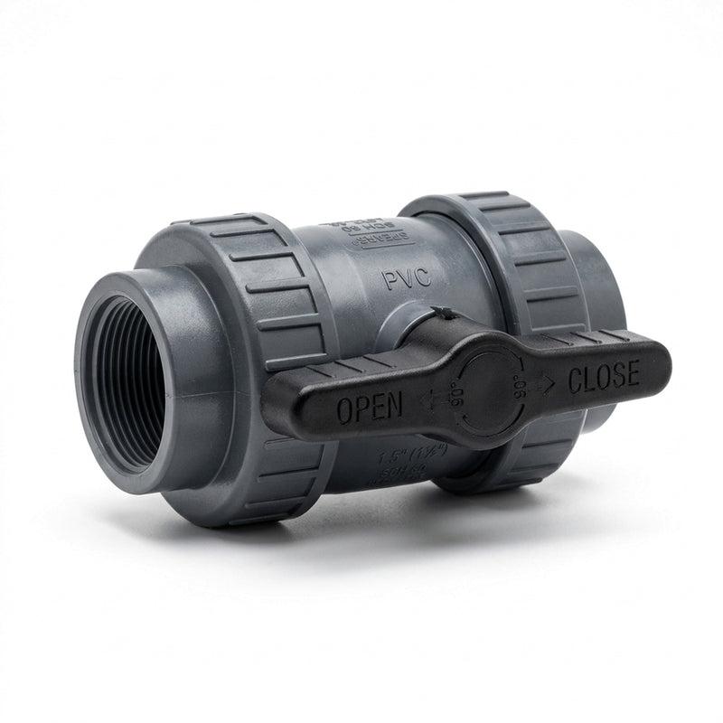 Evolution Aqua 1,5 " Kogelkraan met adapter, PVC Kraan bij Vijvercentrum