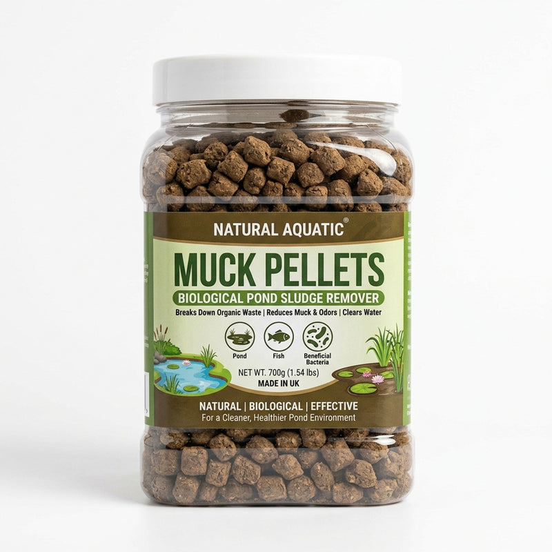 Natural Aquatic Muck Pellets 700 gram - Biologische slibafbraak voor vijvers tot 70 m2, Waterbehandeling bij Vijvercentrum