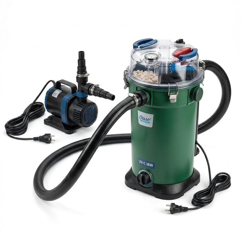 Oase FiltoClear Set 5000 OC - complete filterset met drukfilter, UVC en pomp, Vijverfilter bij Vijvercentrum
