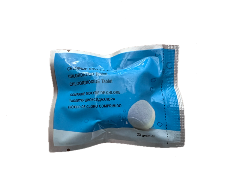 Air Aqua SuperTab Chloordioxide 20 gram (10%) - bruistablet tegen bacteriedruk in vijverwater, afbeelding 2 Onderhoudsproduct