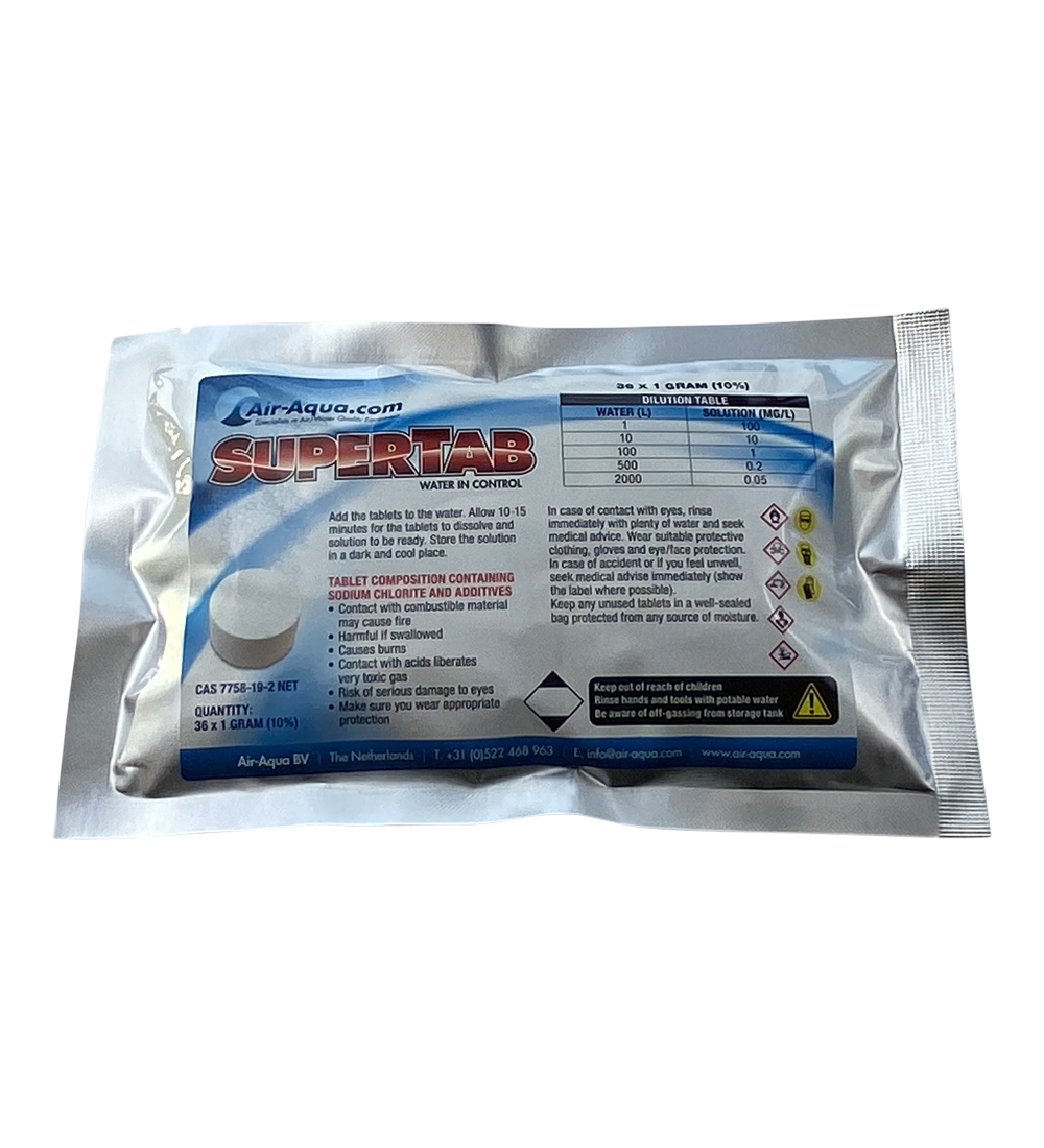 Air Aqua SuperTab - Chloordioxide - 36 Tabs x 1 gram - 10%
