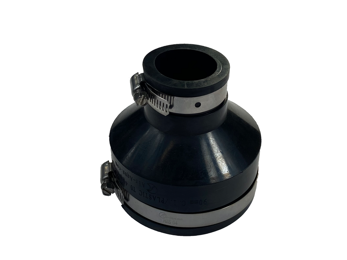 Air Aqua Flexibele rubber verloopsok/mof 90x40mm