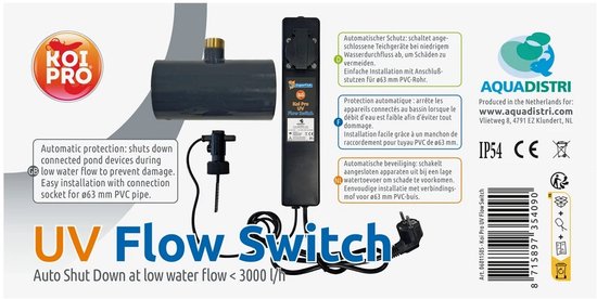 Koi Pro Uv Flow Switch - productfoto — Onderhoudsproduct bij Vijvercentrum
