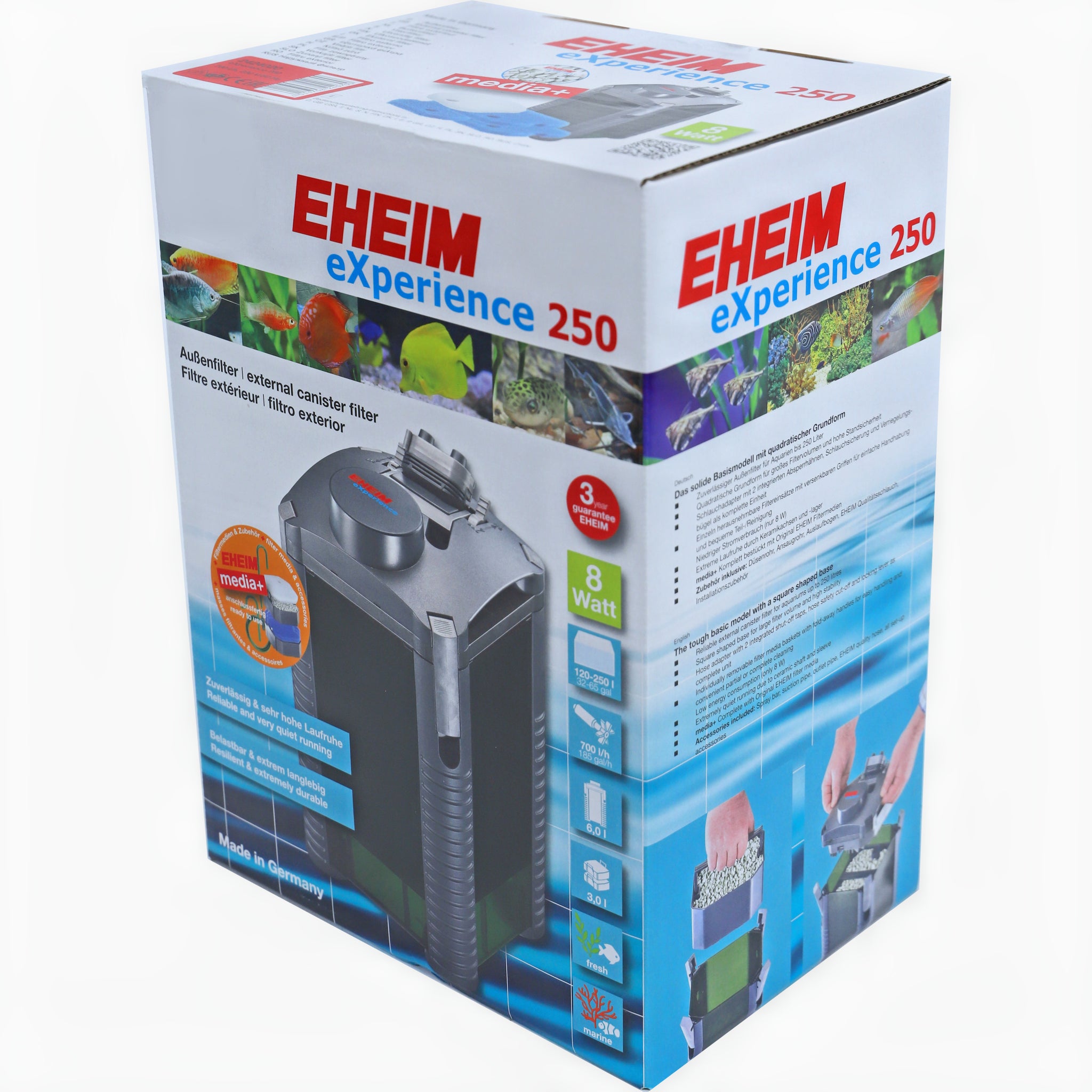 Eheim Filter Experience 250 Met Filtermassa - productfoto