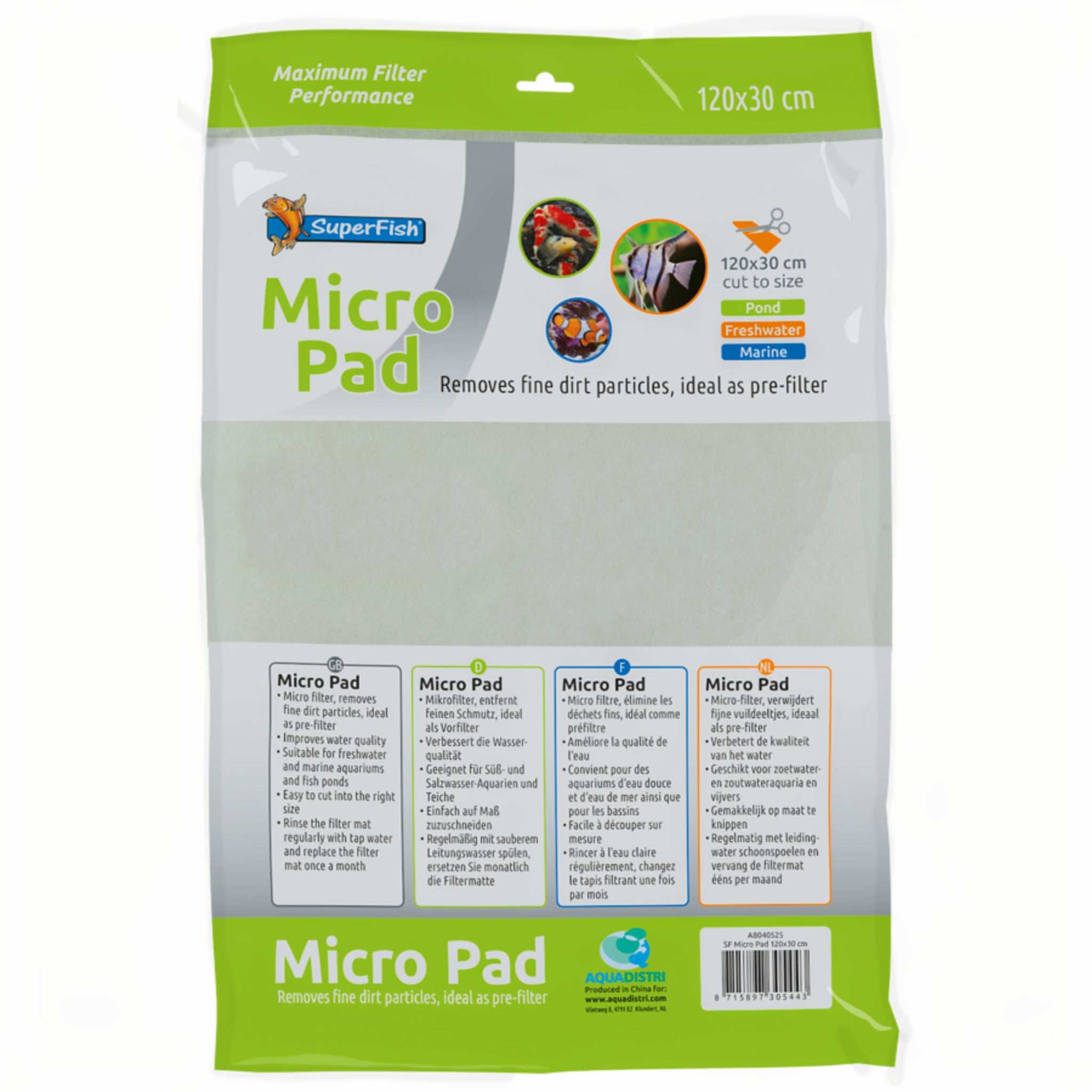 Superfish Micro Pad 120x30cm - productfoto