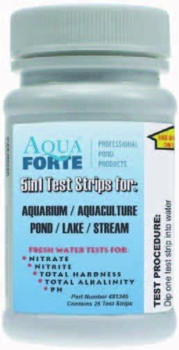 AquaForte 5-in-1 Vijver Teststrips (50 stuks), afbeelding 2 Watertest