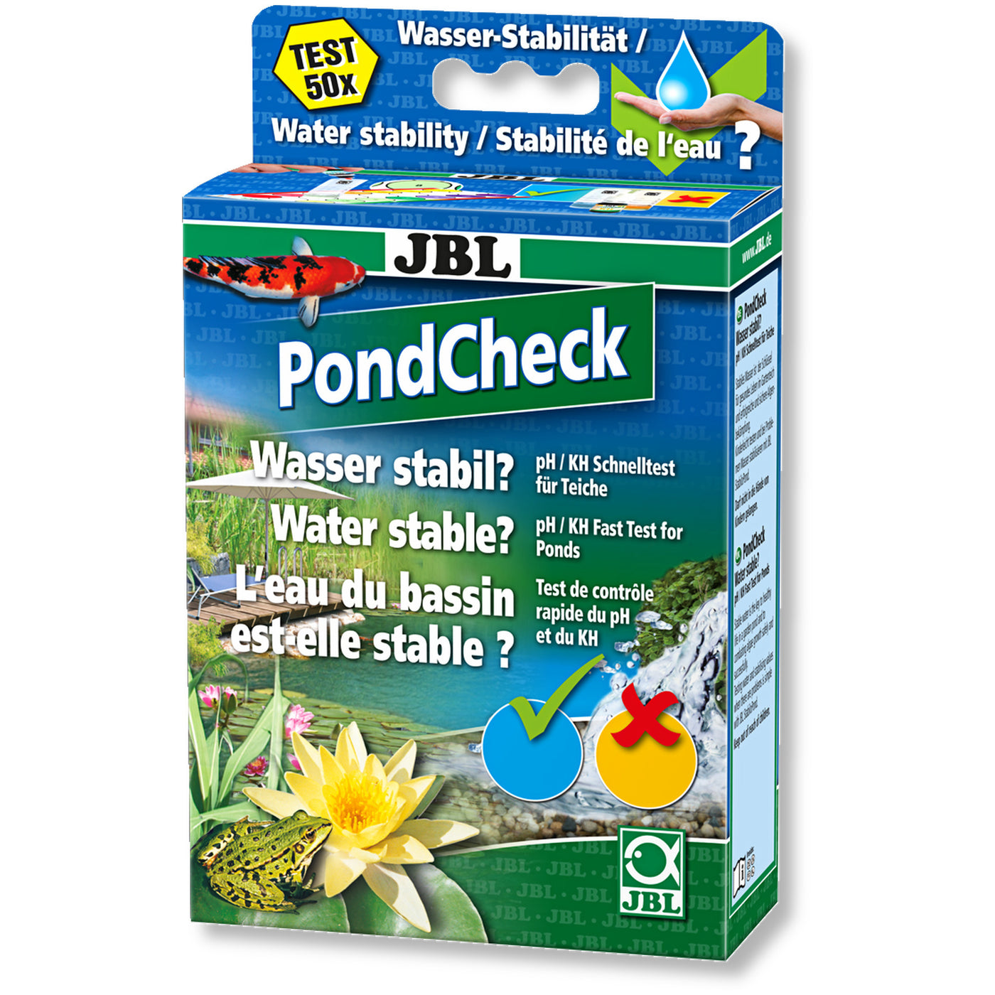 JBL PondCheck - snelle watertest voor pH en KH in vijvers