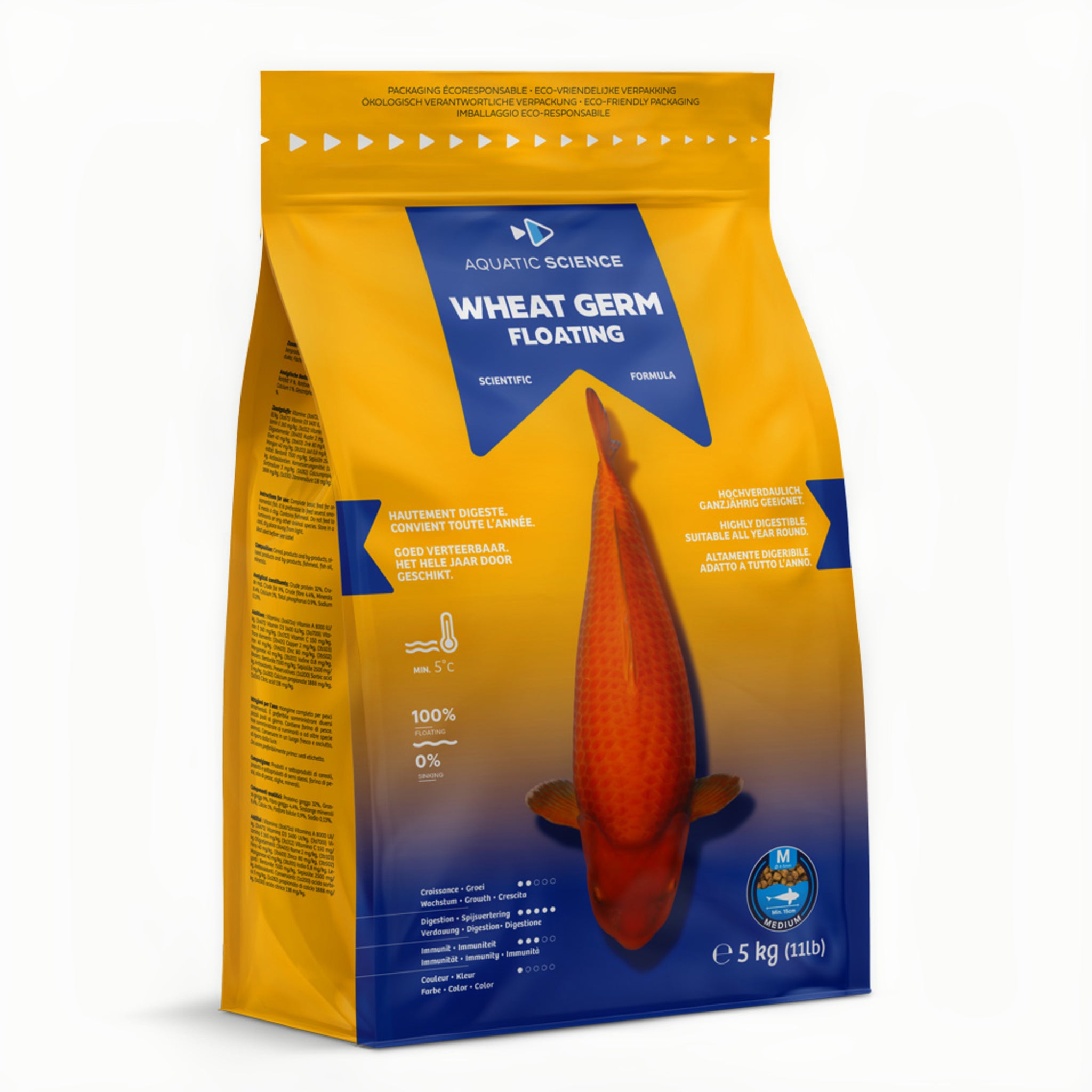 Aquatic Science Wheat Germ Floating Medium 5kg - productfoto
