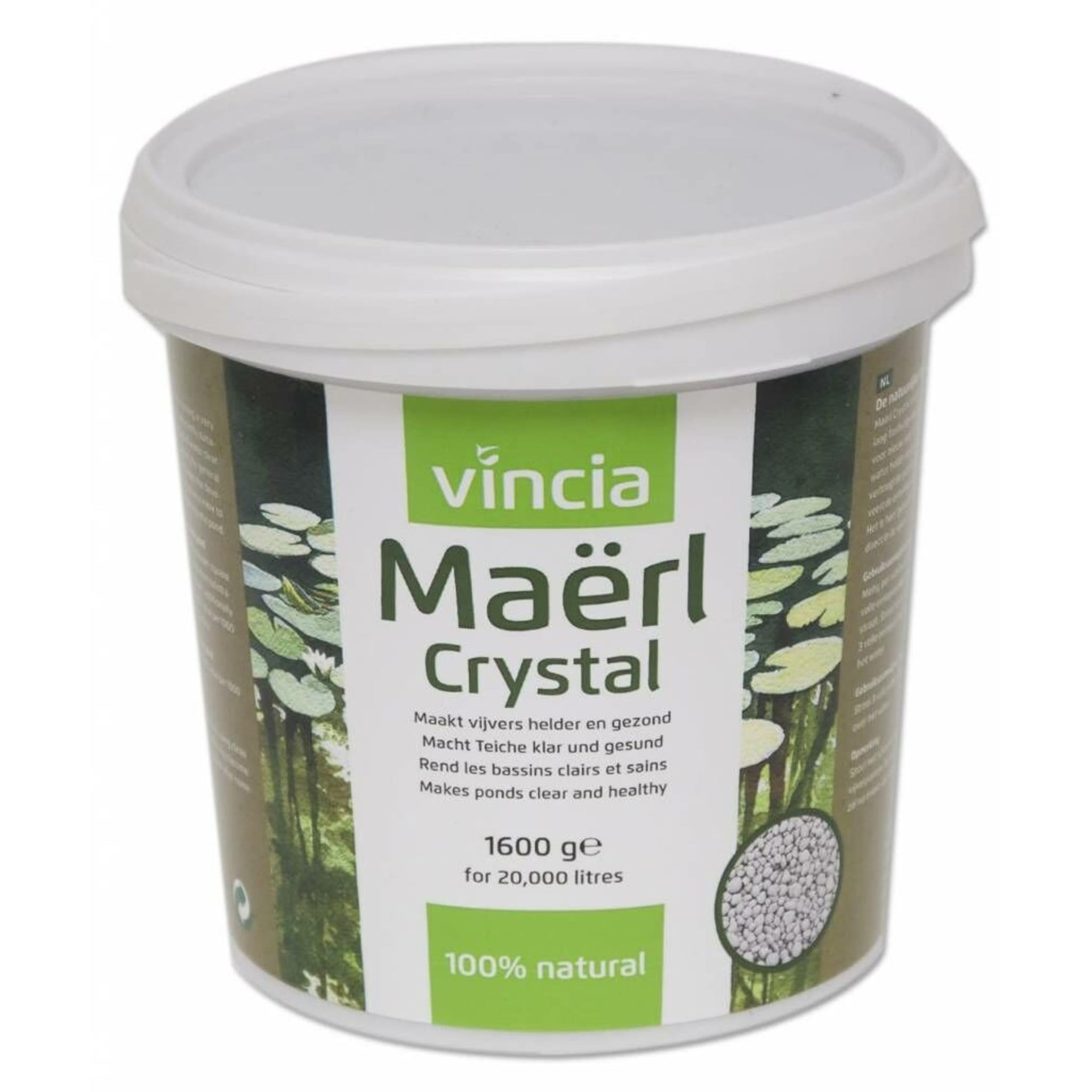 Vincia Maërl Crystal voor Helder en Gezond Vijverwater - 1500 Gram - productfoto