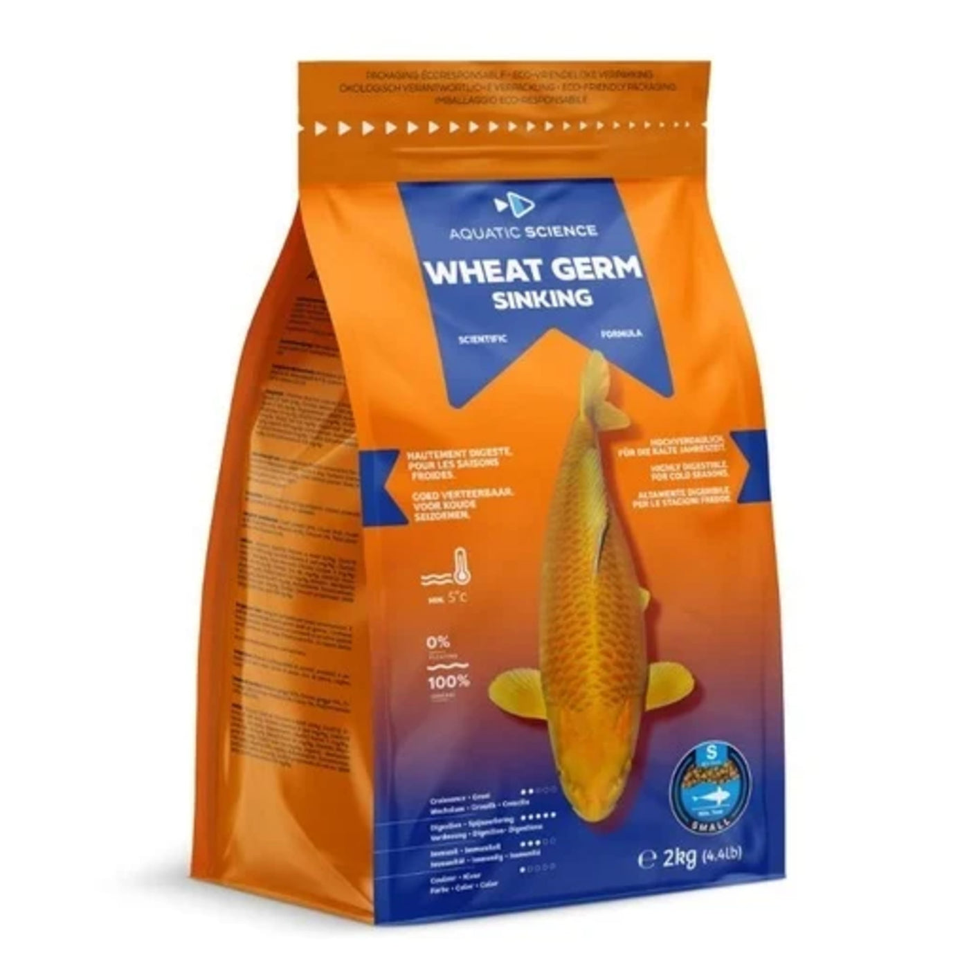 Aquatic Science Wheat Germ Sinking Small 2kg - productfoto